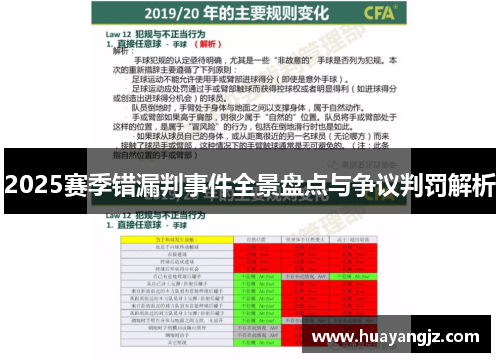 2025赛季错漏判事件全景盘点与争议判罚解析